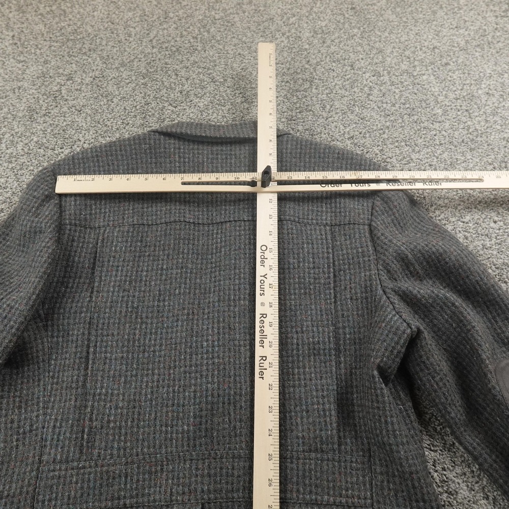 VTG Pendleton Blazer Mens 44 Gray Wool Tweed Elbow Patch Sport Coat Jacket USA - Picture 13 of 15
